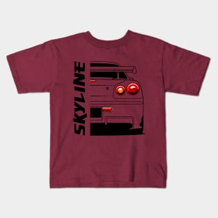 GTR SKYLINE GT-R34 Kids T-Shirt